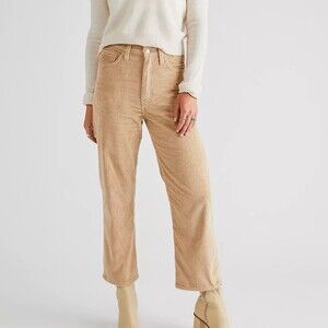 Levi's Ribcage Straight Ankle Corduroy Pants Granola 70s Revival Academia 25